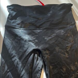 SPANX Black Camouflage Leggings